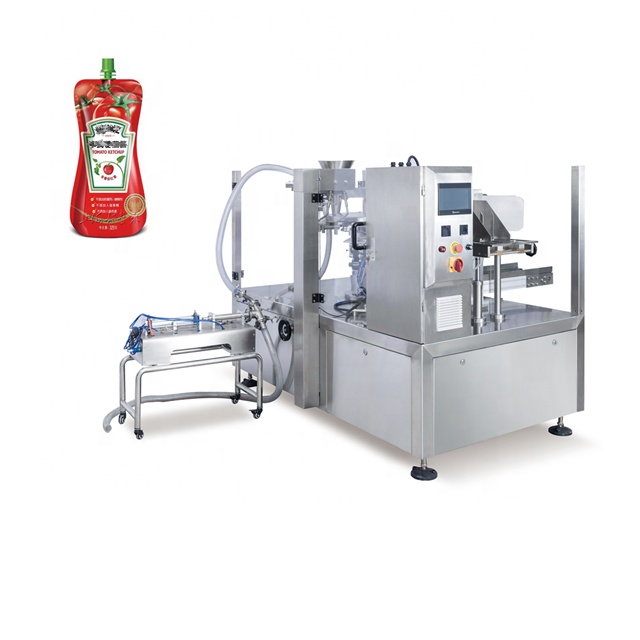 Jugo de fruta automático completo / de leche / agua / ketchup Sachet Squet Empaquetado líquido Máquina