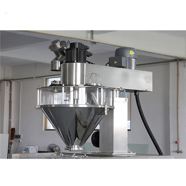 Automatic rotary Ziplock bag powder spices filling machine / pepper packaging machine with feeding conveyor