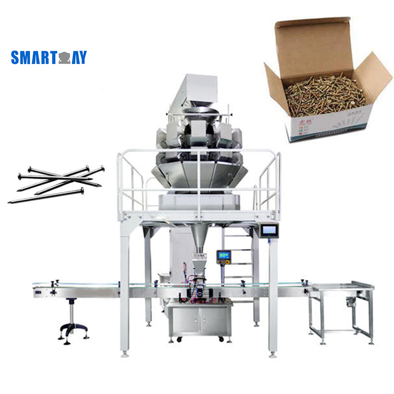 Multifunction Multihead Weigher Packing Machine Filling Hardware Wire Nails Bolt Screw Packing Machine In Carton Box