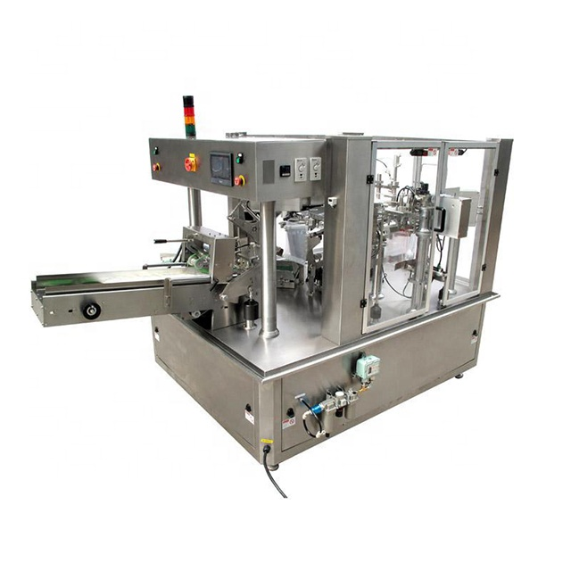 Fully Automatic Doypack sugar/ powder / cookies / chips / pet / frozen Multi-Function food premade bag packaging machine