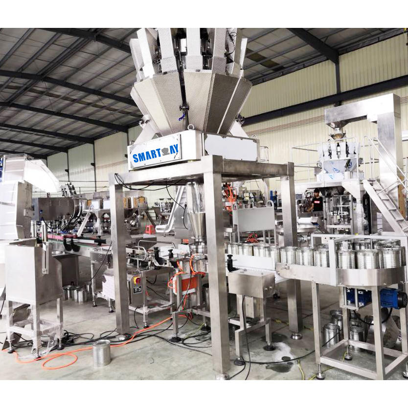 automatic jar filling packaing machine with combination weigher